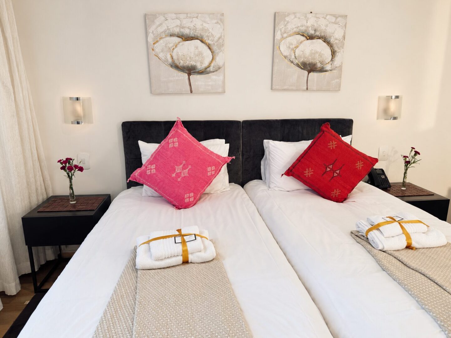 Standard Garden Twin Room Bed Closeup